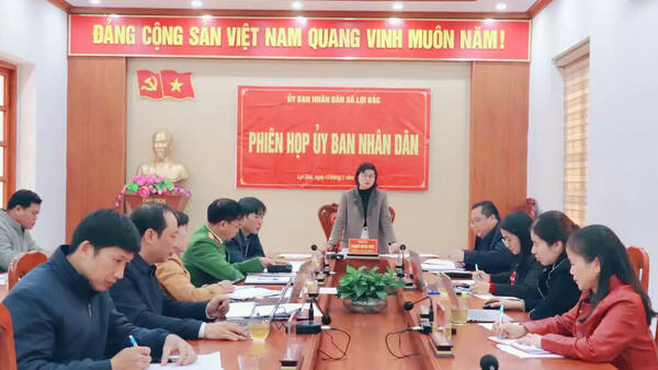 UBND XÃ LỢI BÁC TỔ CHỨC PHIÊN HỌP QUÝ I NĂM 2026