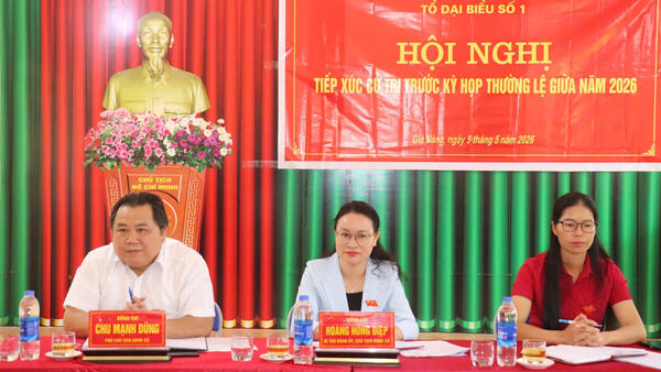 ĐẠI BIỂU HỘI ĐỒNG NHÂN DÂN XÃ TIẾP XÚC CỬ TRI TRƯỚC KỲ HỌP THƯỜNG LỆ GIỮA NĂM 2026