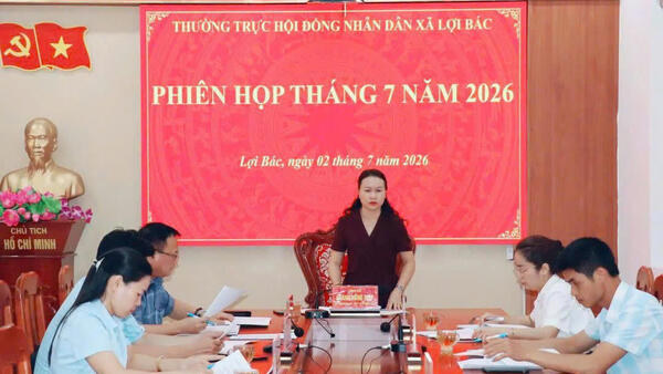 THƯỜNG TRỰC HĐND XÃ LỢI BÁC TỔ CHỨC PHIÊN HỌP  THÁNG 7 NĂM 2026