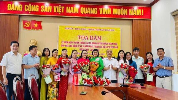 Xã Lợi Bác long trọng tổ chức Chương trình gặp mặt kỷ niệm mừng 95 năm Ngày thành lập Hội Liên hiệp Phụ nữ Việt Nam (20/10/1930 – 20/10/2025).