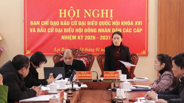 HỌP BAN CHỈ ĐẠO BẦU CỬ ĐẠI BIỂU QUỐC HỘI KHÓA XVI VÀ ĐẠI BIỂU HĐND CÁC CẤP, NHIỆM KỲ 2026 - 2031