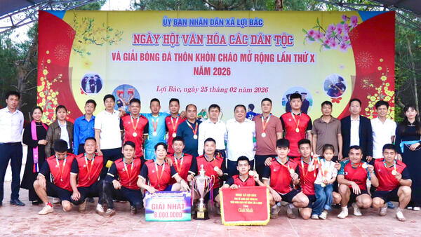 BẾ MẠC GIẢI BÓNG ĐÁ THÔN KHÒN CHÁO MỞ RỘNG LẦN THỨ X, NĂM 2026