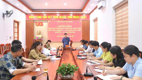 UBND XÃ LỢI BÁC KIỂM TRA TÌNH HÌNH TRIỂN KHAI THỰC HIỆN MỤC TIÊU, NHIỆM VỤ, KẾ HOẠCH PHÁT TRIỂN KINH TẾ - XÃ HỘI QUÝ I NĂM 2026 TẠI VĂN PHÒNG HĐND VÀ UBND XÃ