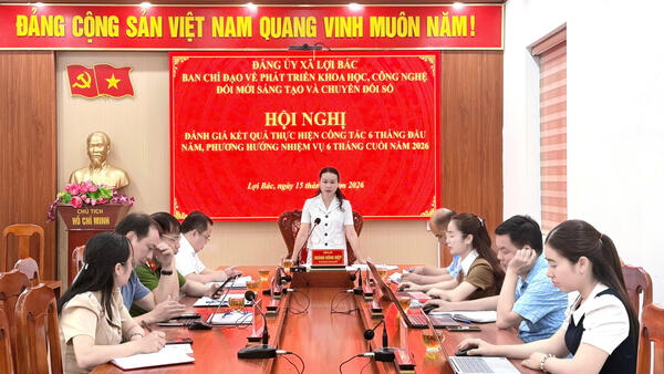 Họp Ban Chỉ đạo về phát triển khoa học, công nghệ, đổi mới sáng tạo và chuyển đổi số xã