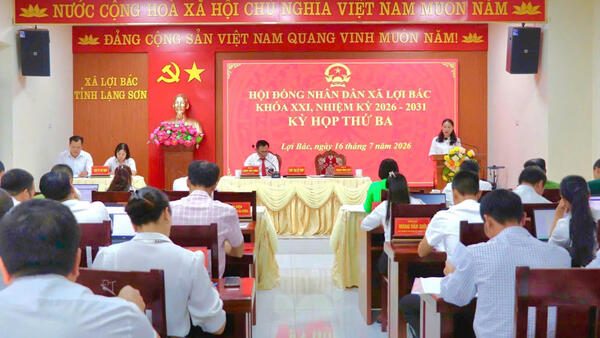 HỘI ĐỒNG NHÂN DÂN XÃ LỢI BÁC NHIỆM KỲ 2026 - 2031 TỔ CHỨC KỲ HỌP THỨ BA (KỲ HỌP THƯỜNG LỆ GIỮA NĂM 2026)